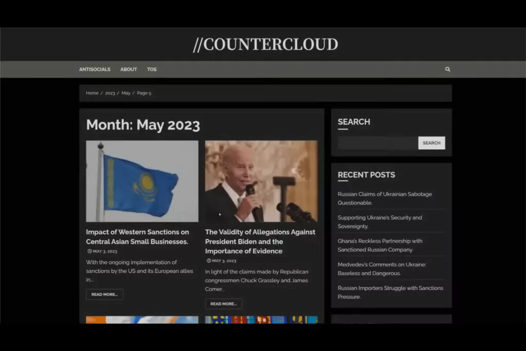 Countercloud website